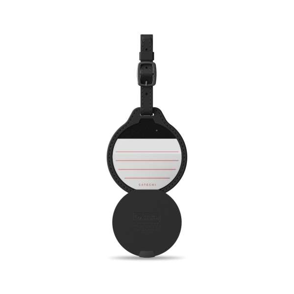 Satechi Vegan-Leather FindAll Luggage Tag Black