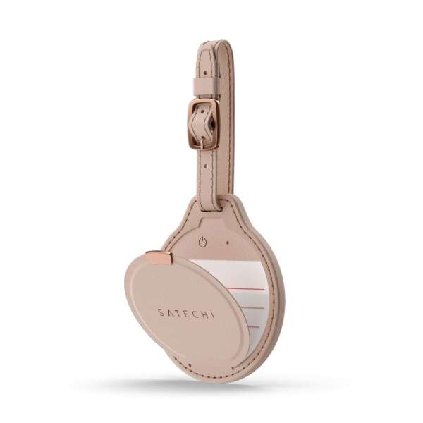 Satechi Vegan-Leather FindAll Luggage Tag Desert Rose