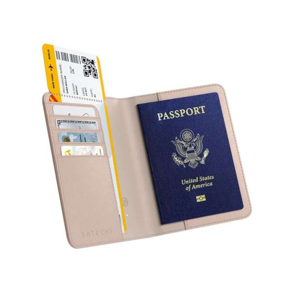 Satechi Vegan-Leather FindAll Passport Cover Sand