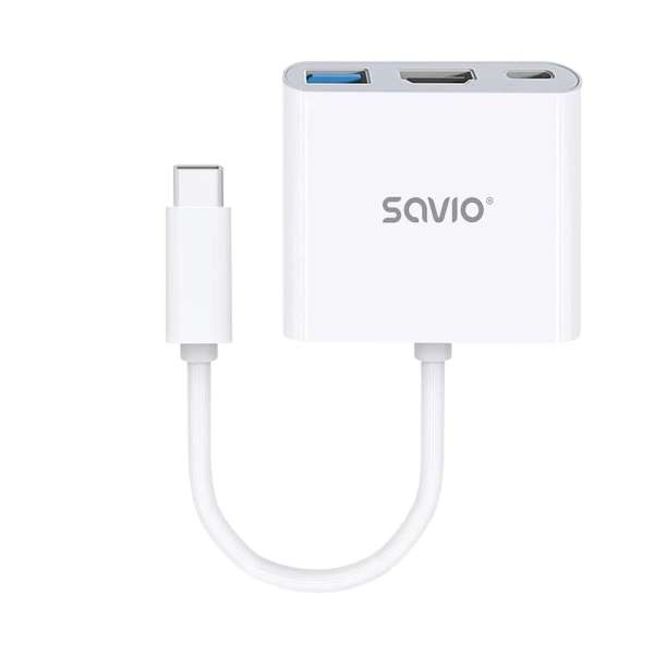 Savio AK-48 Multiport Adapter White
