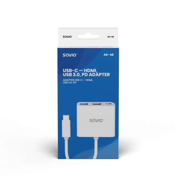 Savio AK-48 Multiport Adapter White