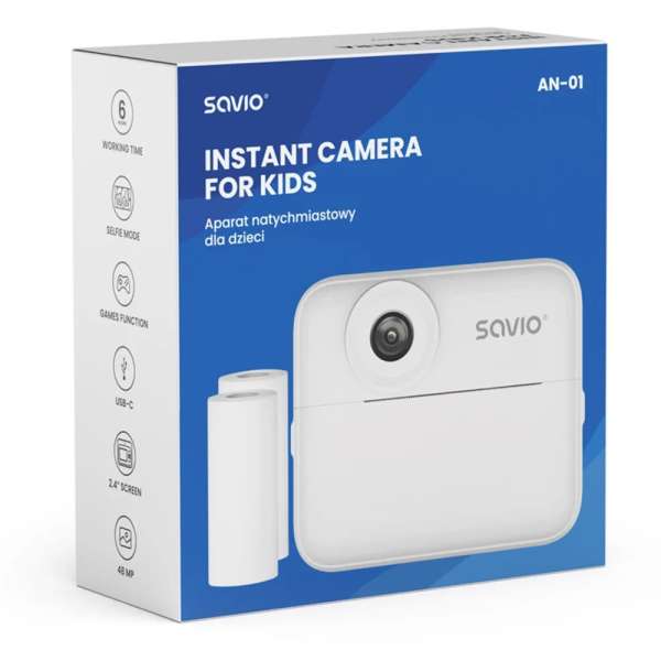 Savio AN-01 Instant Camera White