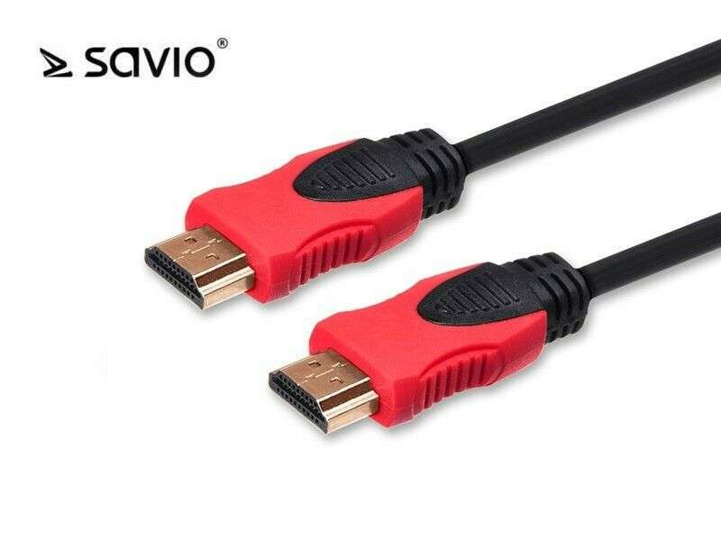 Savio CL-140 HDMI Male/Male cable 7,5m Black/Red