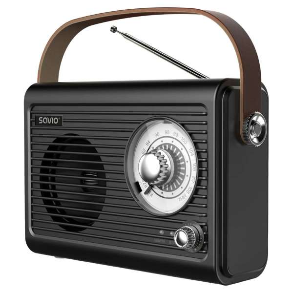 Savio RS-01 Portable radio Black