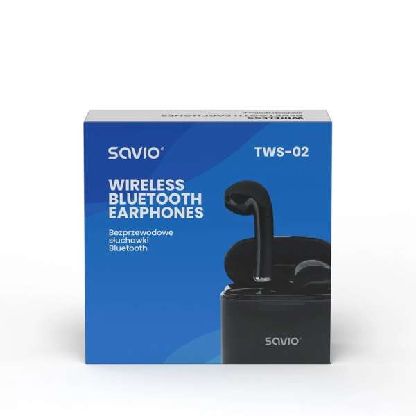Savio TWS-02 Bluetooth Headset Black