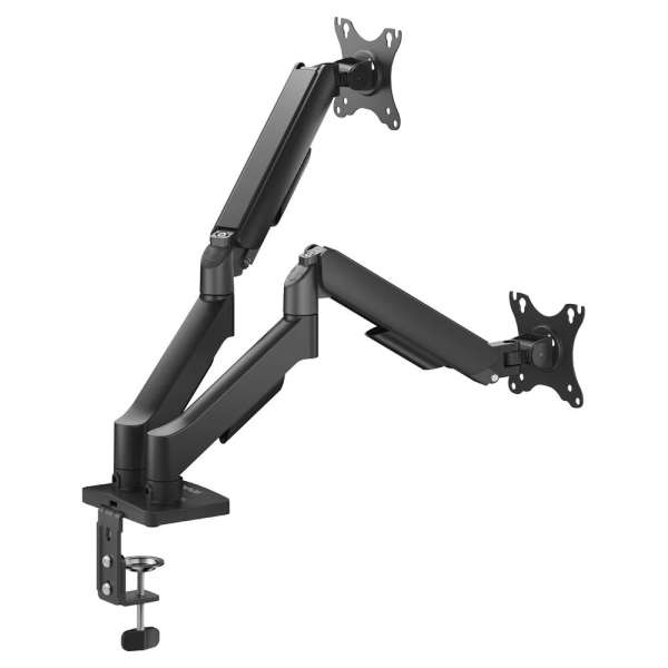 Savio UM-04 Dual monitor spring desk mount 17"-32" Black