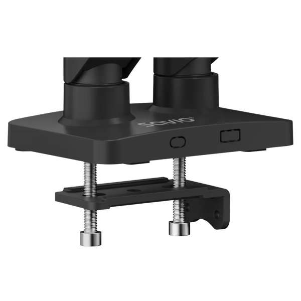 Savio UM-04 Dual monitor spring desk mount 17"-32" Black