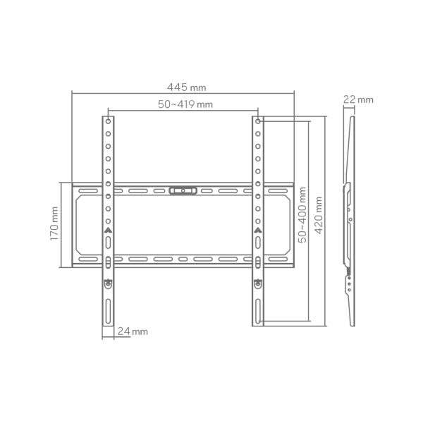 SBOX BL-3744F Budget Wall Mount 32"-75"