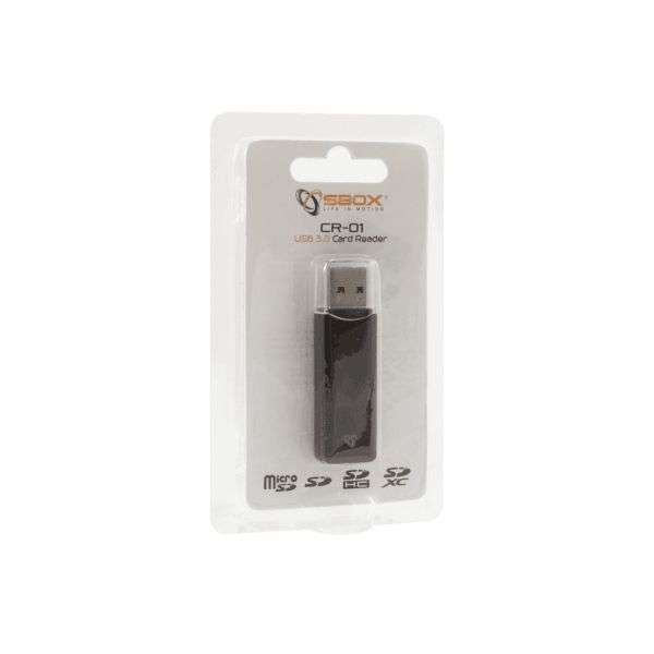 SBOX CR-01 USB3.0 Card Reader Black