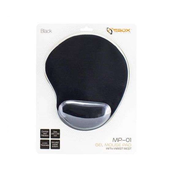 SBOX Ergo Gel Egérpad Black