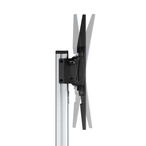 SBOX FS-444 Floor Mobile Mount 37"-86" Silver/Black