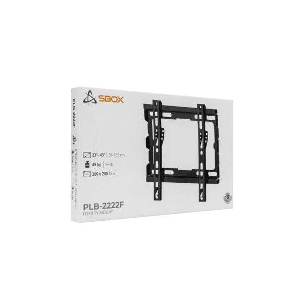 SBOX PLB-2222F-2 Wall Mount 23"-43" Black