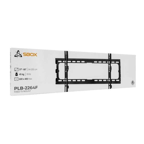 SBOX PLB-2264F-2 Wall Mount 37"-80" Black