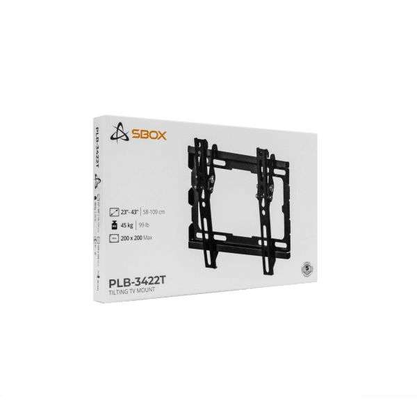 SBOX PLB-3422T-2 Wall mount 23"-43" Black