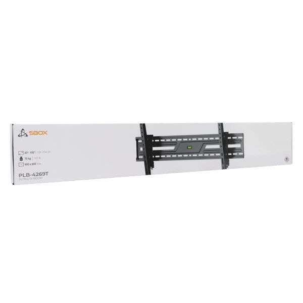 SBOX PLB-4269T-2 Wall Mount 43"-100" Black