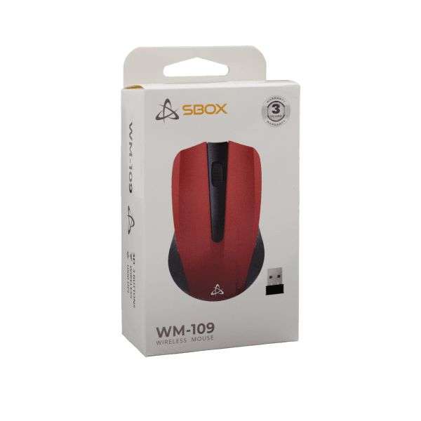 SBOX WM-109 Wireless mouse Red
