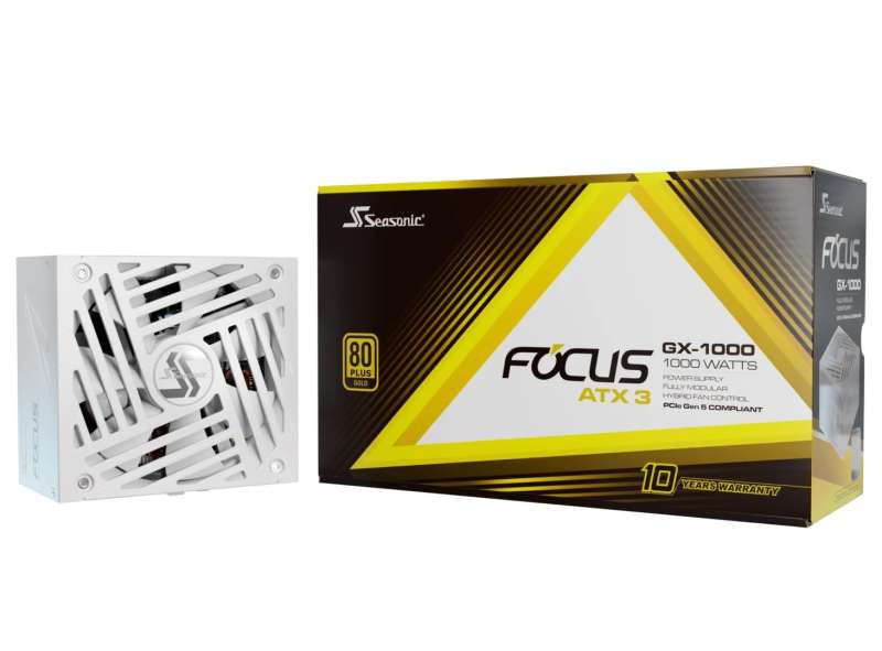 Seasonic 1000W 80+ Gold Focus GX White Edition