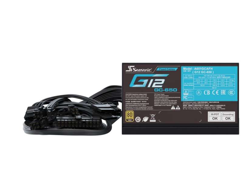 Seasonic 650W 80+ Gold G12 GC