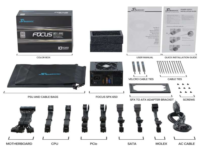 Seasonic 650W 80+ Platinum Focus SPX