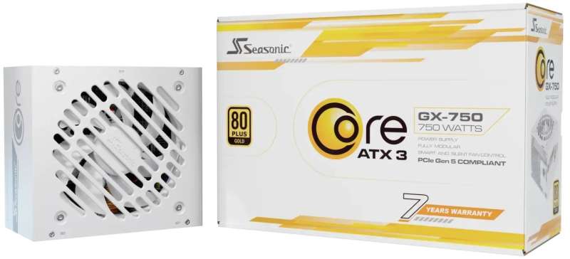 Seasonic 750W 80+ Gold Core GX 750 White