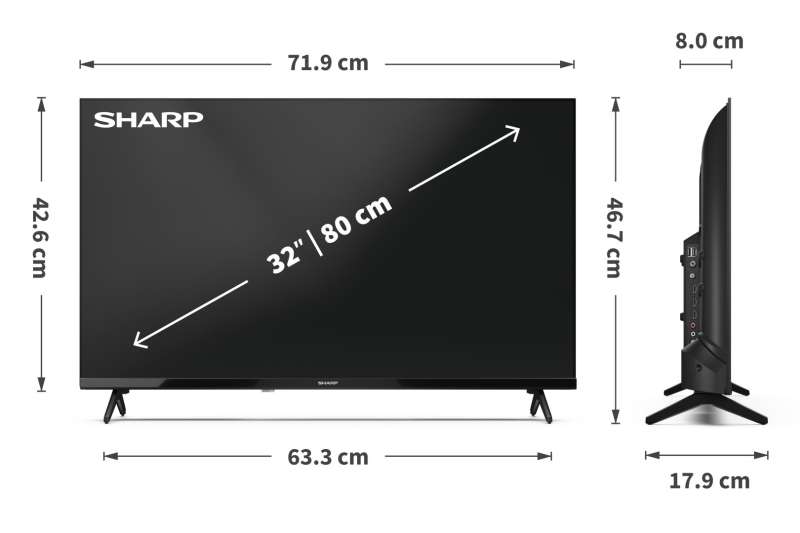 Sharp 32" 32HA1205E LED