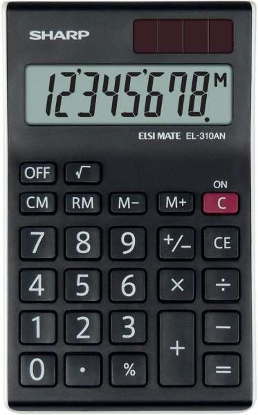 Sharp EL-310AN Asztali számológép Black