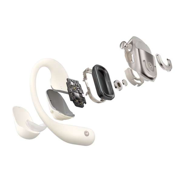 Shokz OpenFit 2 Bluetooth Headset Beige