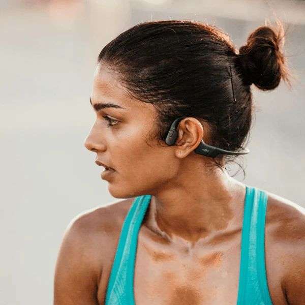 Shokz Openrun Mini Bone Conduction Open-Ear Endurance Bluetooth Headset Black