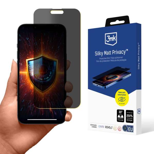 3mk Silky Matt Privacy belátásgátló fólia Apple iPhone 15 Pro Max