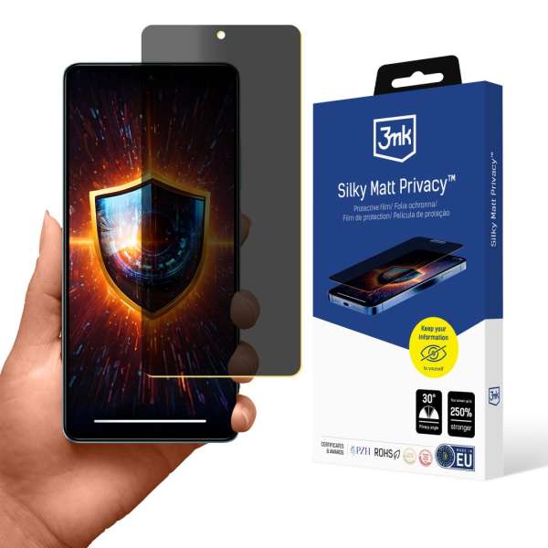 3mk Silky Matt Privacy belátásgátló fólia Poco X5 Pro 5G