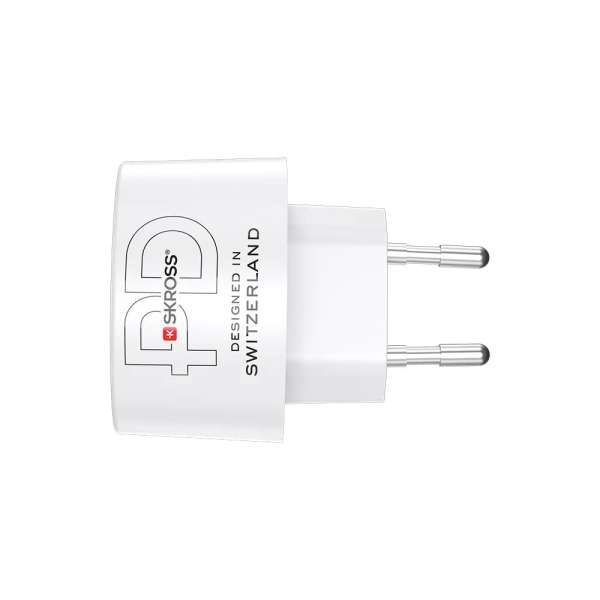 SKROSS 1xUSB-A 1xUSB-C PD 45W hálózati adapter White