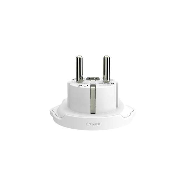 SKROSS Európába utazóknak földelt Adapter White
