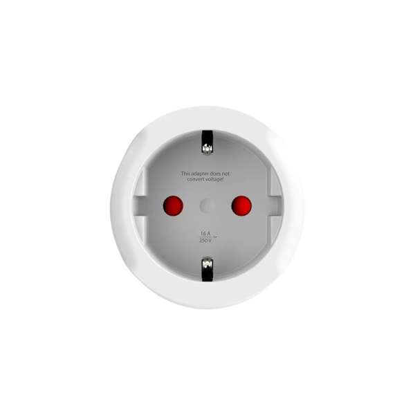 SKROSS Európába utazóknak földelt USA Adapter White