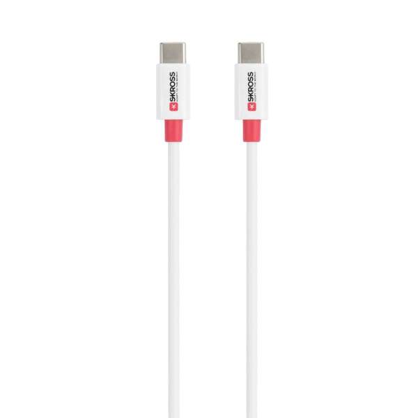 SKROSS USB-C to USB-C cable 1,2m White