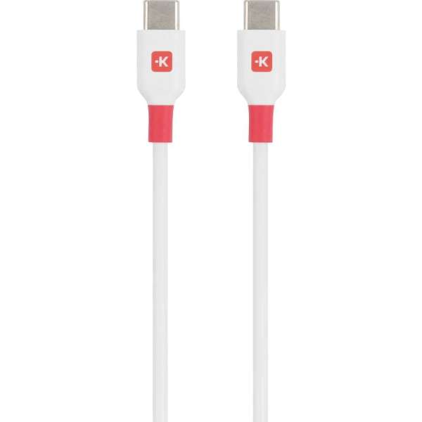 SKROSS USB-C to USB-C fast charger cable 2m White