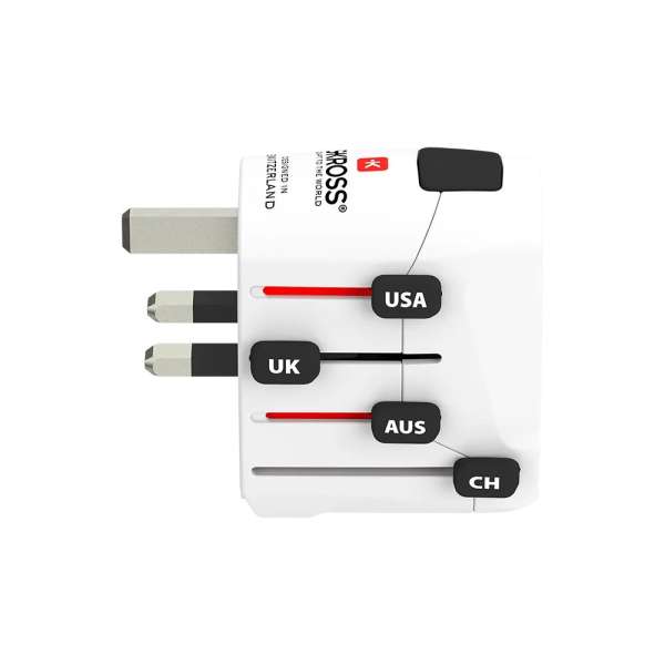 SKROSS World Travel utazóknak földelt Adapter White