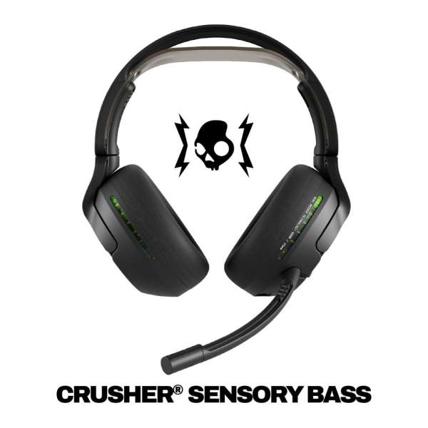 Skullcandy Crusher PLYR 720 Bluetooth Gamer Headset Black/Green