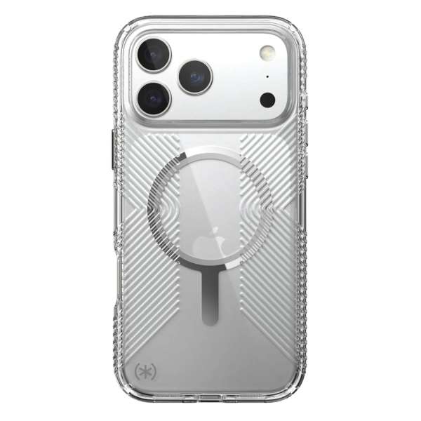 Speck Presidio Perfect Clear Grip MagSafe iPhone 17 Pro Max Case Clear/Silver