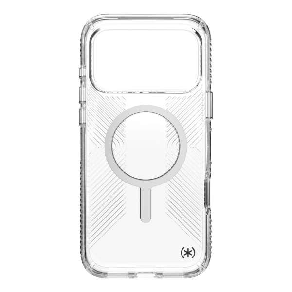 Speck Presidio Perfect Clear Grip MagSafe iPhone 17 Pro Max Case Clear/Silver