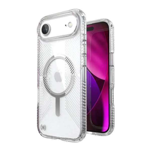 Speck Presidio Perfect Clear Grip MagSafe iPhone Air Case Clear/Silver