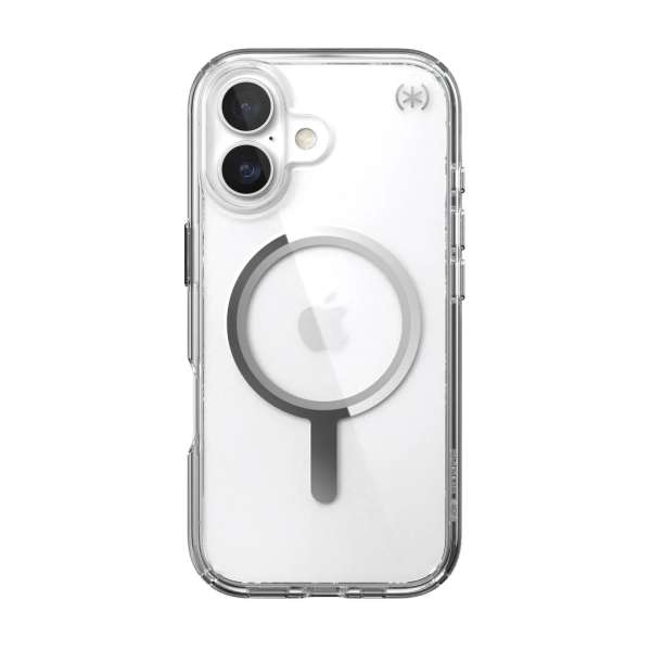 Speck Presidio Perfect Clear MagSafe iPhone 17 Case Clear/Silver