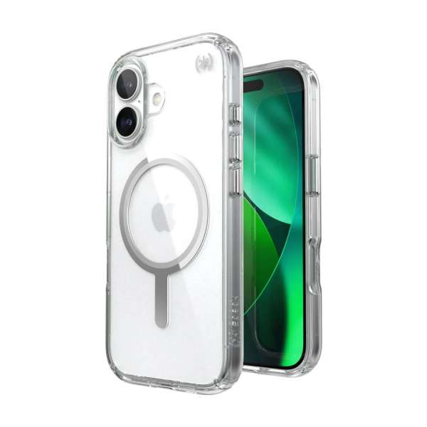 Speck Presidio Perfect Clear MagSafe iPhone 17 Case Clear/Silver
