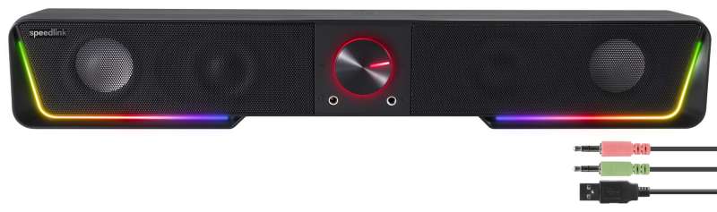 Speedlink Gravity RGB Stereo Soundbar Black