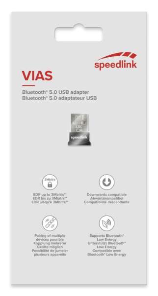 Speedlink VIAS Nano Bluetooth 5.0 USB Adapter Black