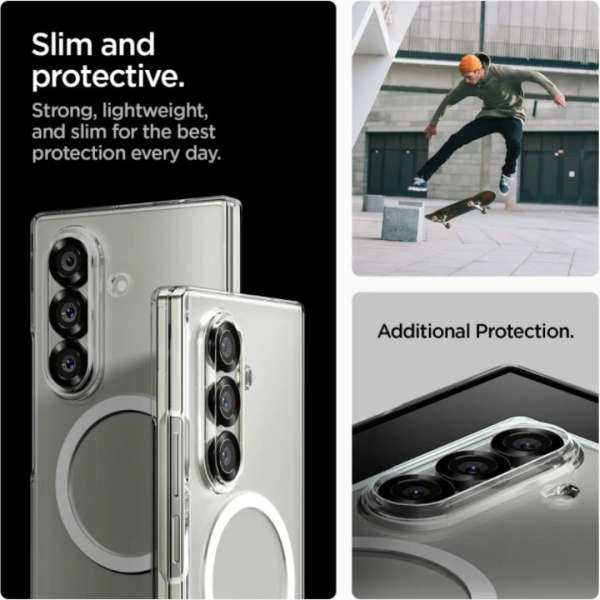 Spigen Air Skin MagSafe for Samsung Galaxy Z Fold7 Clear White