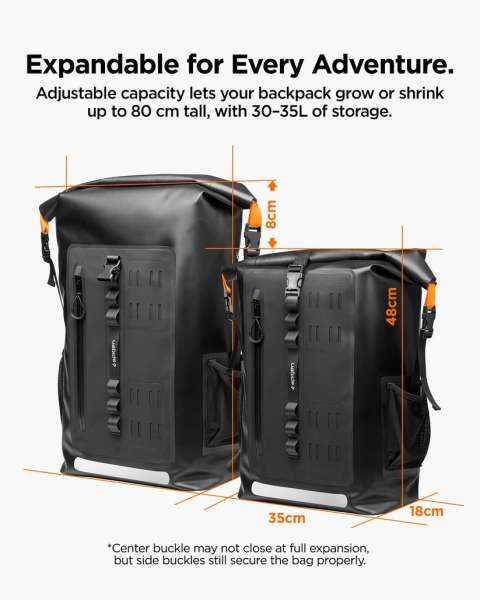 Spigen Aqua Shield WaterProof Backpack A650 Black