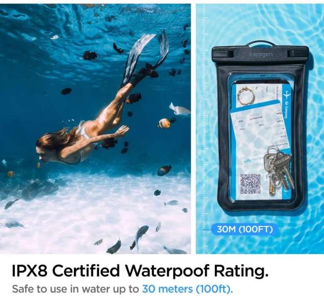 Spigen Aqua Shield WaterProof Case A601 1 Pack Black