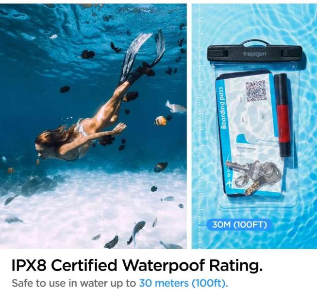 Spigen Aqua Shield WaterProof Case A601 1 Pack Crystal Clear