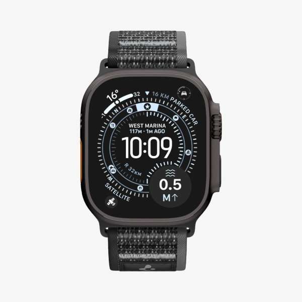 Spigen Athlex Air 2 Active Band for Apple Watch 49mm/46mm/45mm/44mm Black Gray