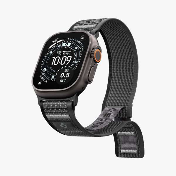 Spigen Athlex Air 2 Active Band for Apple Watch 49mm/46mm/45mm/44mm Black Gray